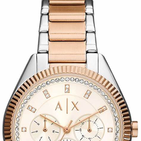 Armani Exchange AX5662 Women's Lady Giacomo Two-Tone Stainless Steel Watch