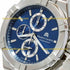 Maurice Lacroix AI1118-SS002-430-1 Men's Aikon Quartz Chronograph 42mm Watch, Blue Dial, Stainless Steel Bracelet