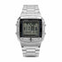 Reloj digital para hombre Casio DB-360-1ASDF, correa de acero inoxidable tono plateado