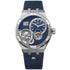 Maurice Lacroix AI6118-SS00E-430-C Men's Aikon Master Grand Date 45mm Watch, Blue Dial, Stainless Steel Bracelet