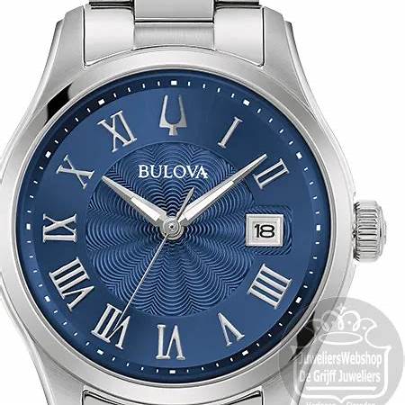 Bulova 96M163 Women's Quartz Watch - 29mm Stainless Steel Case, Blue Dial, Stainless Steel Bracelet