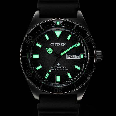 Citizen Orologio da sub automatico Promaster NY0120-01E da uomo, quadrante nero, cinturino in gomma nera