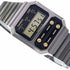 Casio A100WEGG-1A2EF Unisex Vintage Digital Watch, Black Stainless Steel Band