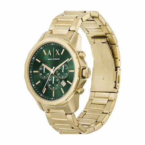 Armani Exchange AX1746 Men's Gold-Tone Stainless Steel Chronograph Watch