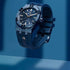 Maurice Lacroix AI6007-PVC00-430-4 Men's Aikon Automatic 39mm Blue PVD Limited Edition Watch