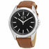 Reloj para hombre Armani Exchange AX2635 - Correa de cuero marrón, esfera negra