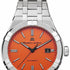 Maurice Lacroix AI6008-SS00F-530-E Men's Aikon Automatic 42mm Limited Summer Edition Watch, Orange Dial, Stainless Steel Bracelet