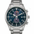 Citizen CA7028-81L Men's Eco-Drive Chronograph, Blue Dial, Stainless Steel Bracelet