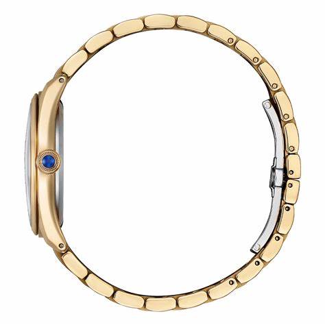 Reloj Citizen L EM1143-81X Eco-Drive para mujer - 33mm esfera verde claro, brazalete de acero inoxidable tono oro rosa
