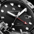 Maurice Lacroix AI6158-SS00F-330-A Men's Aikon Venturer GMT 43mm Watch, Black Dial, Stainless Steel Bracelet