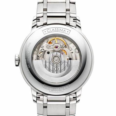 Baume & Mercier Classima 10215 Reloj Automático Hombre - 40mm Esfera Plateada, Brazalete Acero Inoxidable