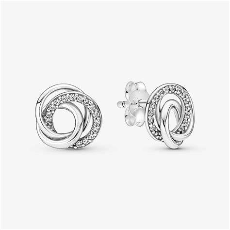 Pandora 291076C01 Family Always Encircled Stud Earrings