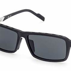 Adidas SP0049 02A Men's Sunglasses - Matte Black Frame, Smoke Lenses