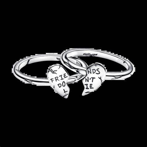 Pandora 193575C00-54 Stranger Things Friends Don't Lie Splittable Ring - Sterling Silver, Size 54