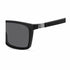 BOSS 1576/CS 807M9 Men's Eyeglasses with Clip-On - Black Frame, Grey Polarized Lenses