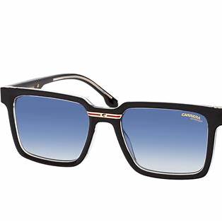 Carrera Victory C 02/S 7C5/08 Unisex Sunglasses - Black Crystal Frame, Grey Blue Gradient Lenses