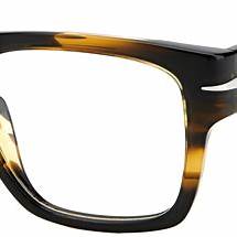 David Beckham DB 7020/BOLD KVI 51 Men's Eyeglasses - Striped Brown Acetate Frame