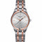 Certina DS-4 C022.410.22.031.00 Reloj de Cuarzo para Hombre, Esfera Plateada, Brazalete Bicolor