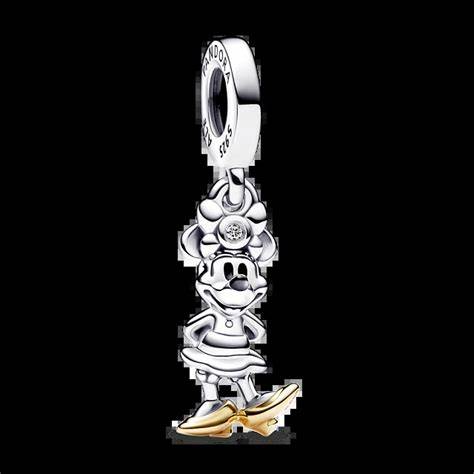 Pandora 792559C01 Disney 100th Anniversary Minnie Mouse Dangle Charm - Two-Tone