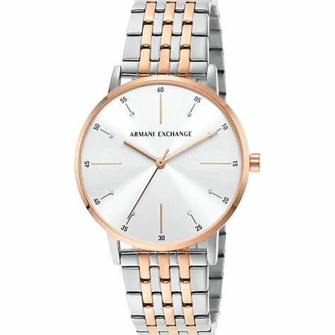 Reloj de acero inoxidable bicolor para mujer Armani Exchange AX5580