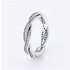 Pandora 190892CZ-58 Sparkling Twisted Lines Ring - Sterling Silver, Size 58