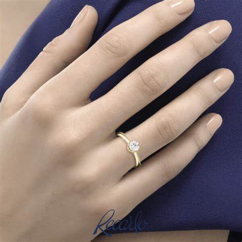 Recarlo R01SO001/061 Damen Solitär-Diamantring - 18K Weißgold, 0,61ct