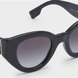 Burberry Meadow BE4390 3001/8G Women's Sunglasses - Black Frame, Grey Gradient Lenses