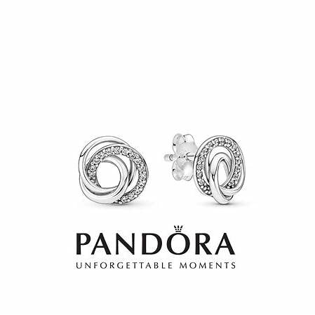 Pandora 291076C01 Family Always Encircled Stud Earrings