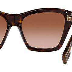 Burberry BE4391 3002/83 Women's Sunglasses - Havana Frame, Brown Lenses