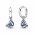 Pandora Blue Butterfly Hoop Earrings 290778C01 - Sterling Silver, Enamel, Cubic Zirconia