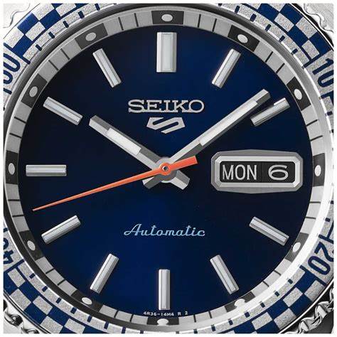 Seiko 5 Sports SRPK65K1 Men's Automatic Watch, Petrol Blue Dial, Stainless Steel Bracelet