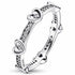 Pandora 192496C01-52 Radiant Sparkling Hearts Ring - Sterling Silver & Cubic Zirconia, Size 52