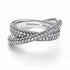 Pandora 193022C01-52 Timeless Pavé Crossover Dual Band Ring - Size 52