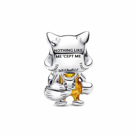 Pandora 792563C01 Marvel Rocket Raccoon Charm - Sterling Silver