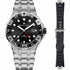 Maurice Lacroix AI6158-SS00F-330-A Men's Aikon Venturer GMT 43mm Watch, Black Dial, Stainless Steel Bracelet