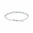 Pandora 591689C01-18 Freshwater Pearl Blue Cord Bracelet - Sterling Silver, 18 cm