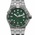 Maurice Lacroix AI6057-SSL5F-630-D Men's Aikon Venturer 38mm Watch, Green Dial, Stainless Steel Bracelet