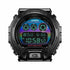 Casio G-SHOCK DW-6900RGB-1ER Men's Analog-Digital Watch - Black Resin Strap with Rainbow Dial