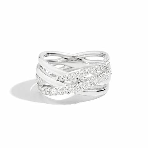 Recarlo R81FL001/061-15 Damen-Diamantring - 18K Weißgold, 0,61ct