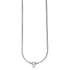 Pandora 590742HV-42 Sterling Silver Snake Chain Necklace with Round Clasp, 42 cm