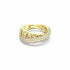 Swarovski 5661056 Rota Cocktail Ring - Mixed Cuts, White Crystals, Gold-Tone Plated