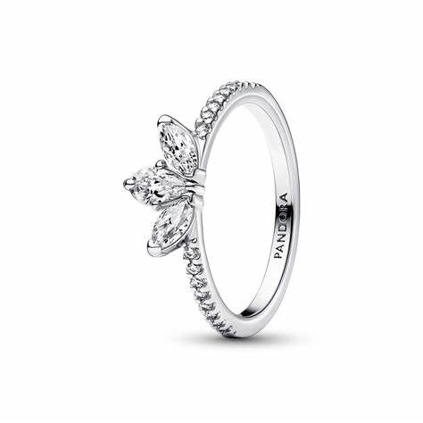 Pandora 192392C01-52 Sparkling Herbarium Cluster Ring - Size 52