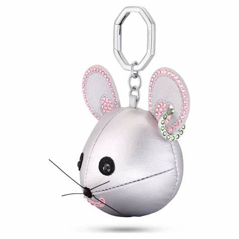 Swarovski 5650129 Icons Mouse Key Ring - Multicolored Crystals, Stainless Steel