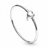 Pandora 598891C00-19 Moments Infinity Heart Clasp Bangle - Sterling Silver, 19cm