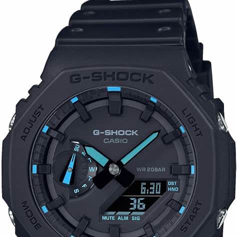 Casio G-SHOCK GA-2100-1A2ER Herren Analog-Digitaluhr - Schwarzes Harzarmband