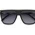 Carrera 3027/S 807-9O Women's Sunglasses - Black Frame, Dark Grey Gradient Lenses