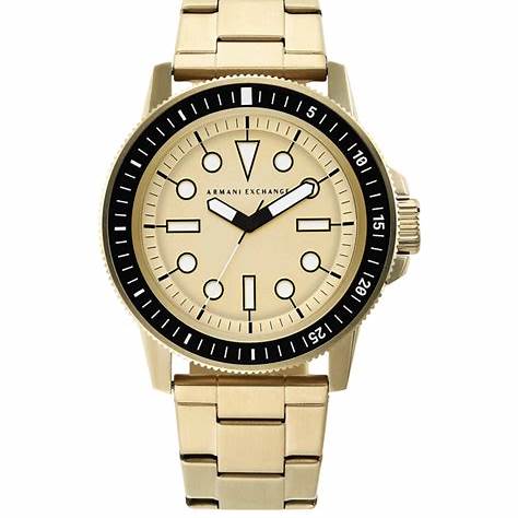 Armani Exchange AX1854 Men's Gold-Tone Stainless Steel Watch