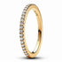 Pandora 162999C01-58 Sparkling Band Ring - 14k Gold-Plated, Size 58