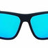 Nike Brazen Fuel M DJ0803 420 Unisex Rectangular Sunglasses – Matte Space Blue Frame, Gray-Turquoise Lenses