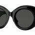 Burberry Margot BE4370U 3001/87 Women's Sunglasses - Black Frame, Dark Grey Lenses